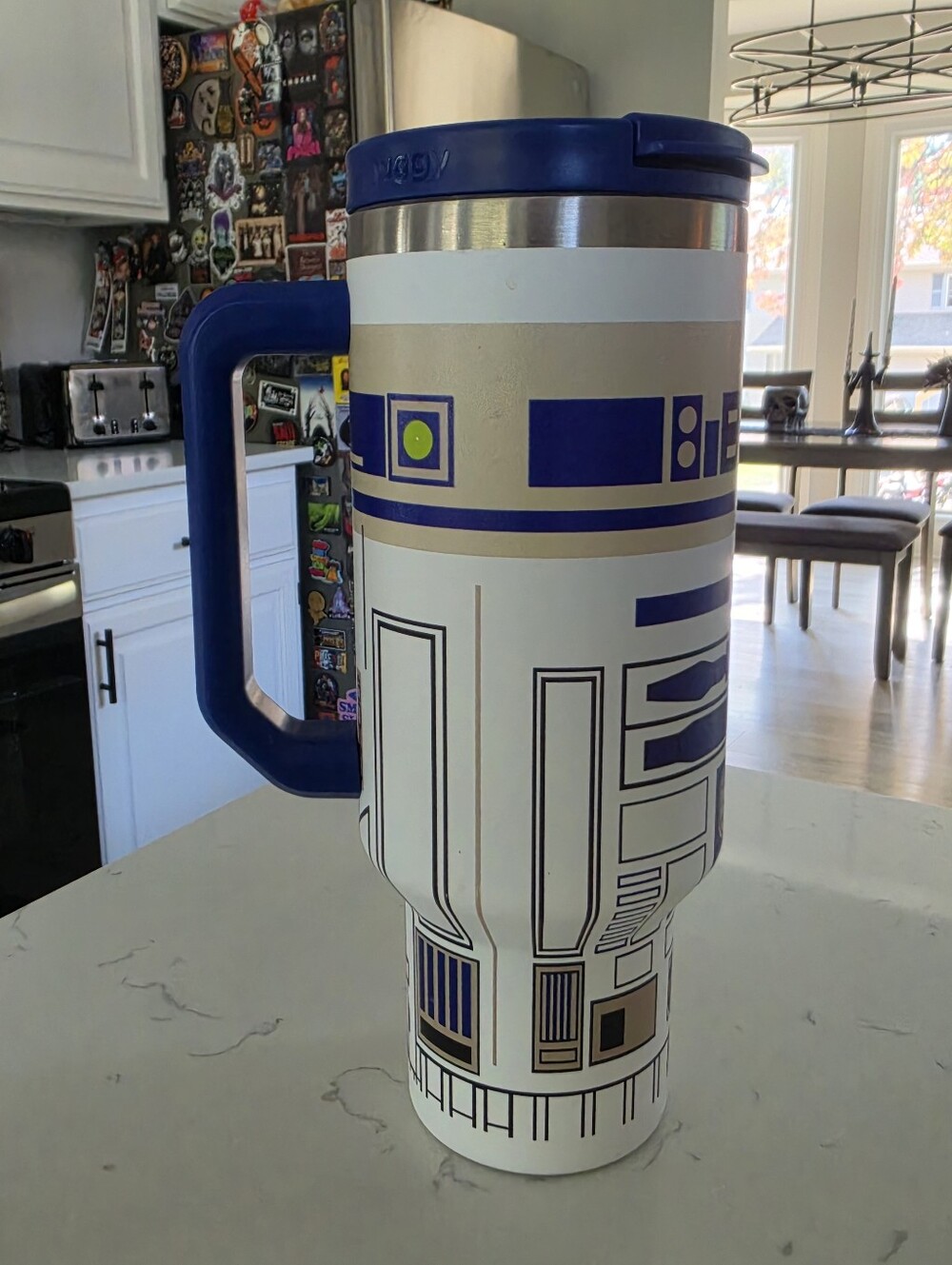 JUGGY Star Wars R2-D2 Insulated Stainless Steel Tumbler Cup with Handle & Straw